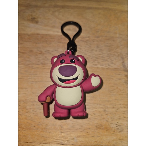 Disney Pixar Other - Disney Pixar Toy Story Lotso Huggin Bear 3D Foam Bag Clip Keychain Pink Magenta